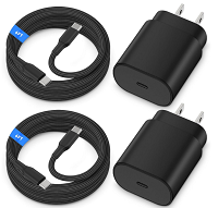 25W Samsung Super Fast Charger Type C, 2Pack S24 Ultra Charger PD/PPS USB C Fast Charging Block + 6FT Braided Type C Cord for Samsung Galaxy S24/S24 Plus/S24 Ultra 5G/S23/S23+/S23 Ultra/S22/S21 FE/S20
